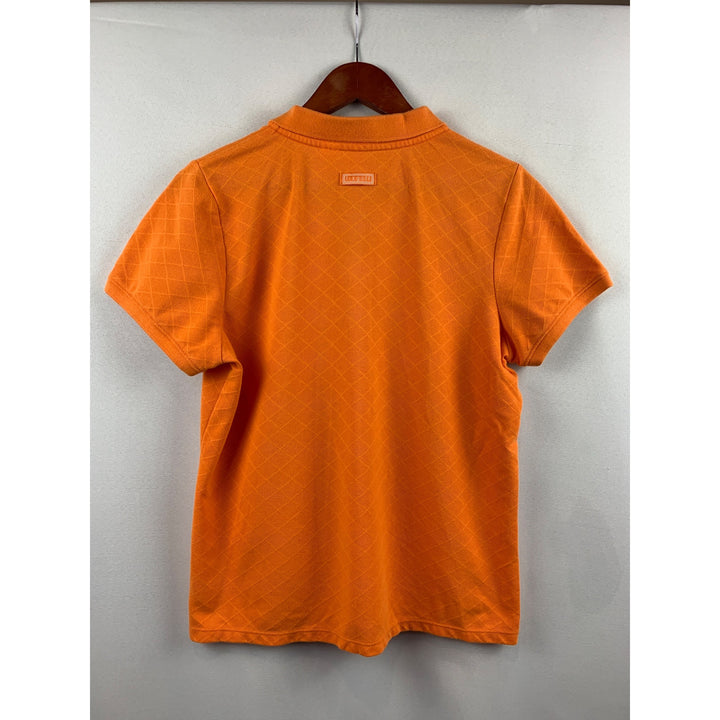 Izod Golf Women’s Large Orange Diamond Polo Shirt