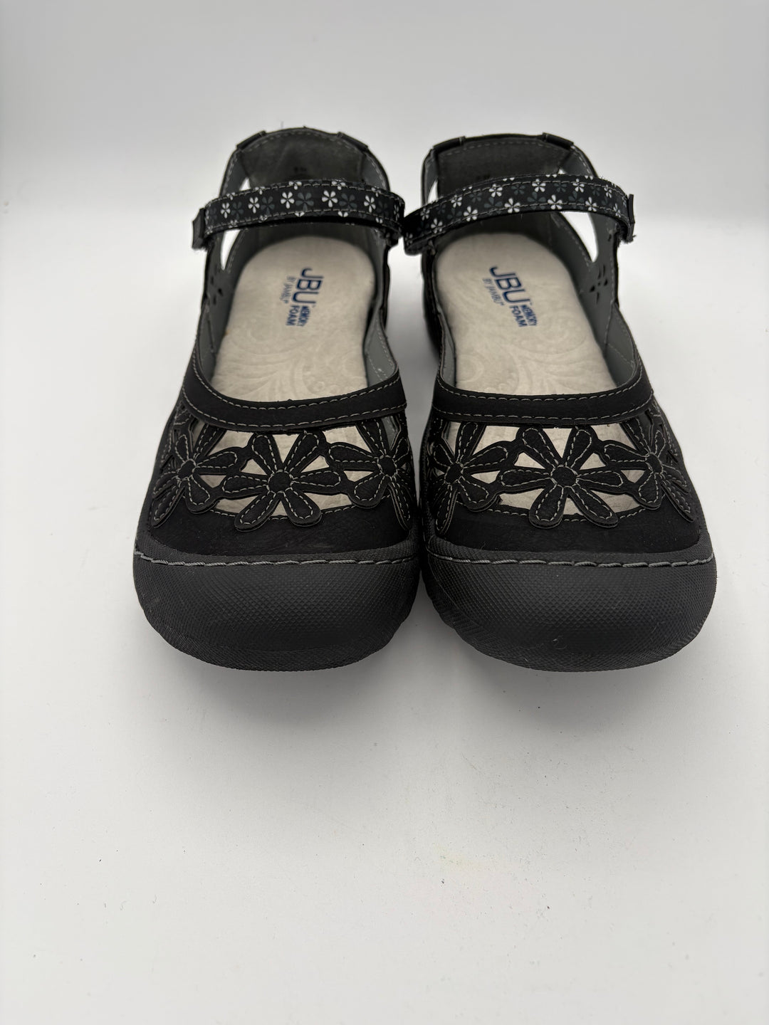 Women’s JBU by Jambu Size 8 Black Suede Close Toed Sandals