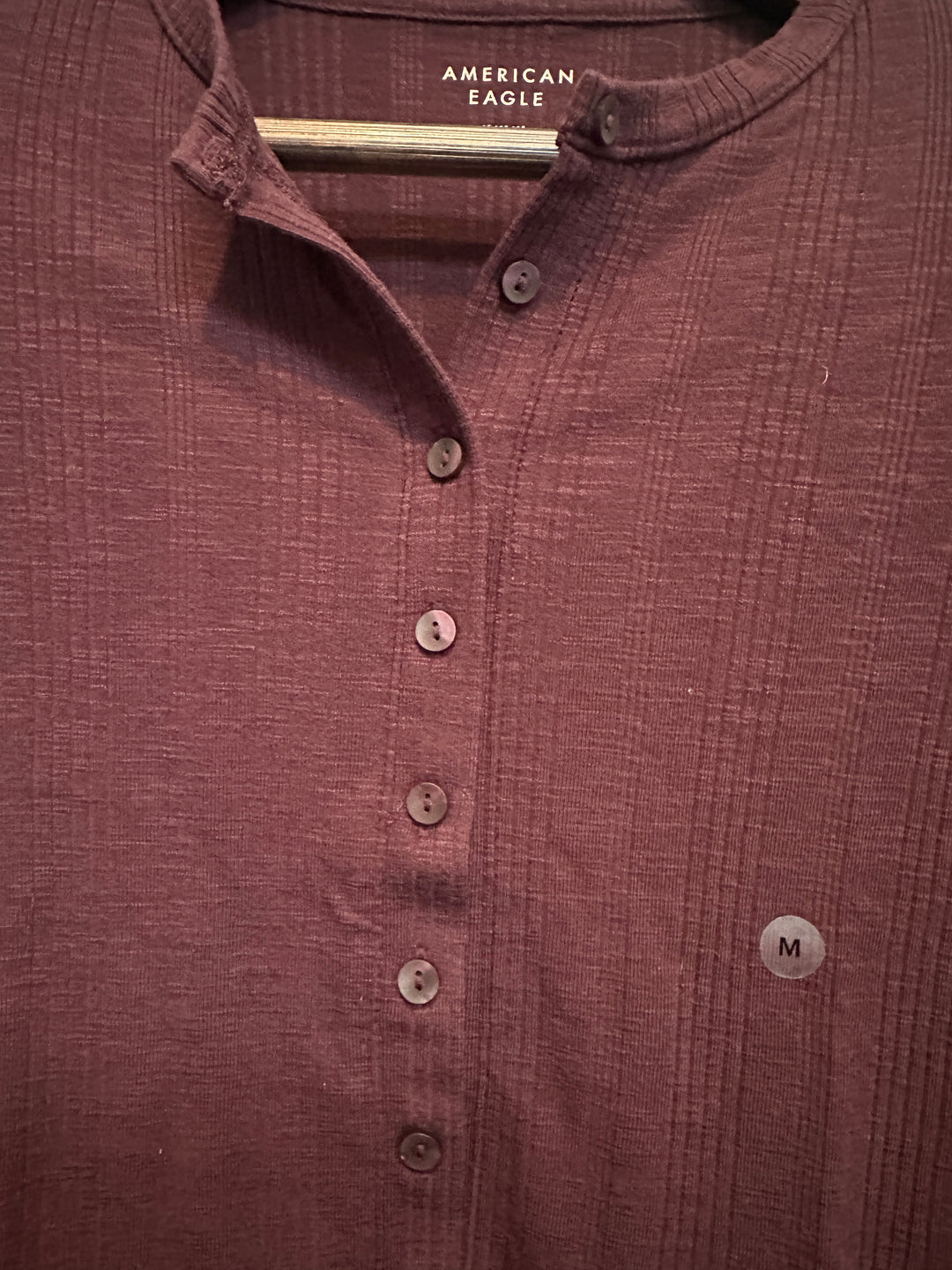 Women’s American Eagle Maroon Long Sleeve Top Size M