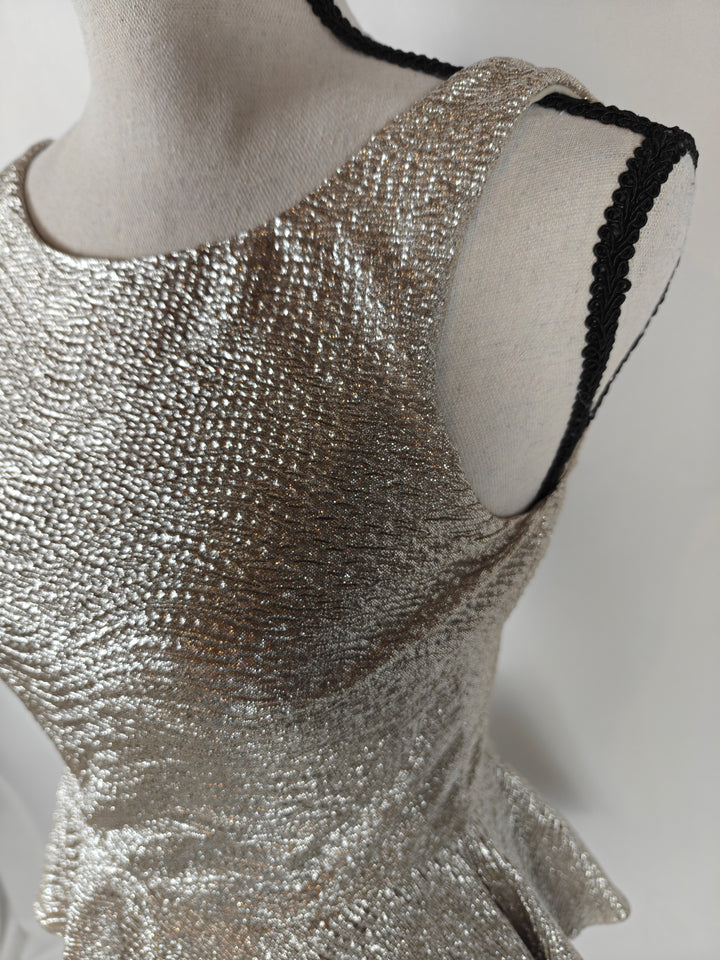 Women’s Hailey Logan Peplum Dress Gold XS