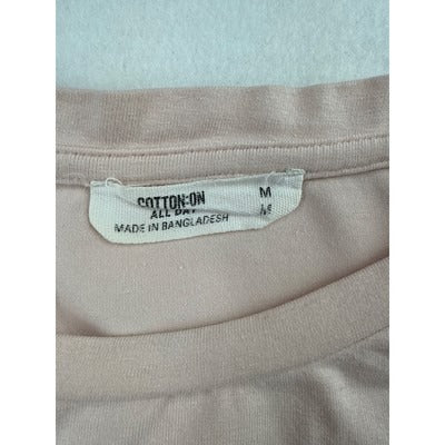 Cotton:On Womens Light Pink T-Shirt M