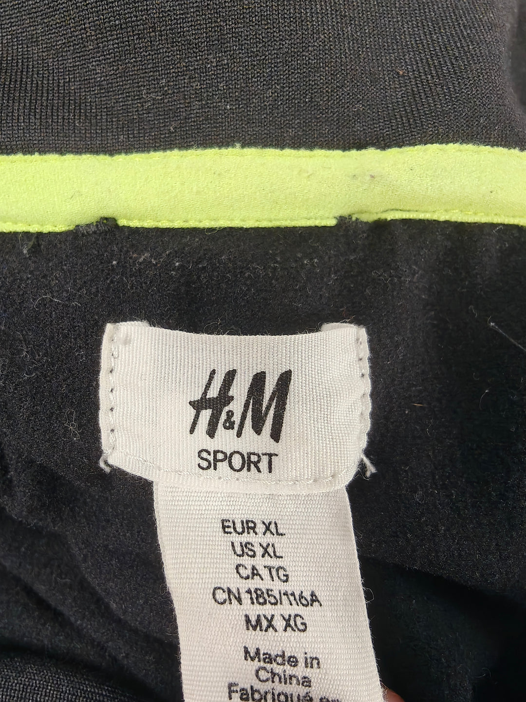 Men’s H&amp;M Sport Running Jacket Black Gray XL