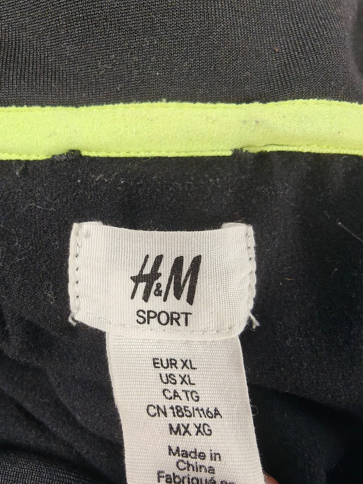 Men’s H&amp;M Sport Running Jacket Black Gray XL