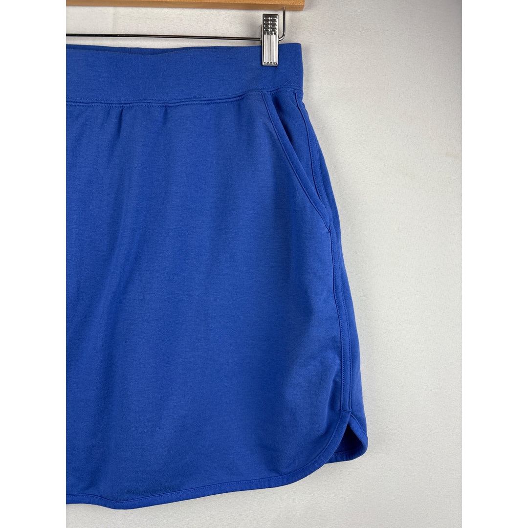 Denim & Co. Womens Skort XS Blue Cotton Blend Machine Washable