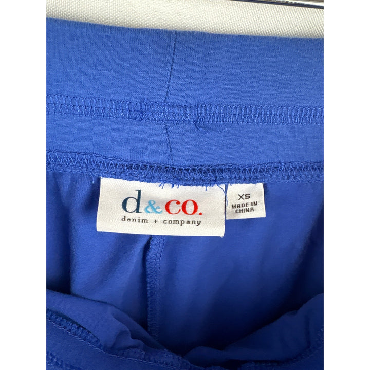 Denim & Co. Womens Skort XS Blue Cotton Blend Machine Washable