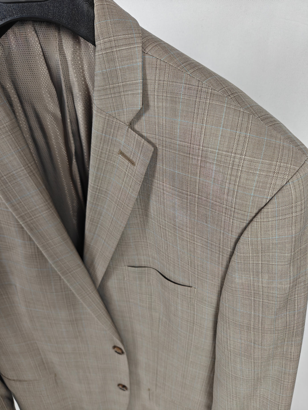 Men’s Michael Kors Blazer Tan Plaid 46L