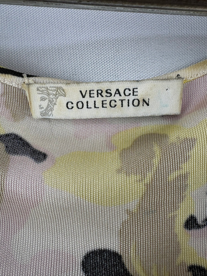 Women’s Versace Collection Size 8 Multicolor Patterned Blouse
