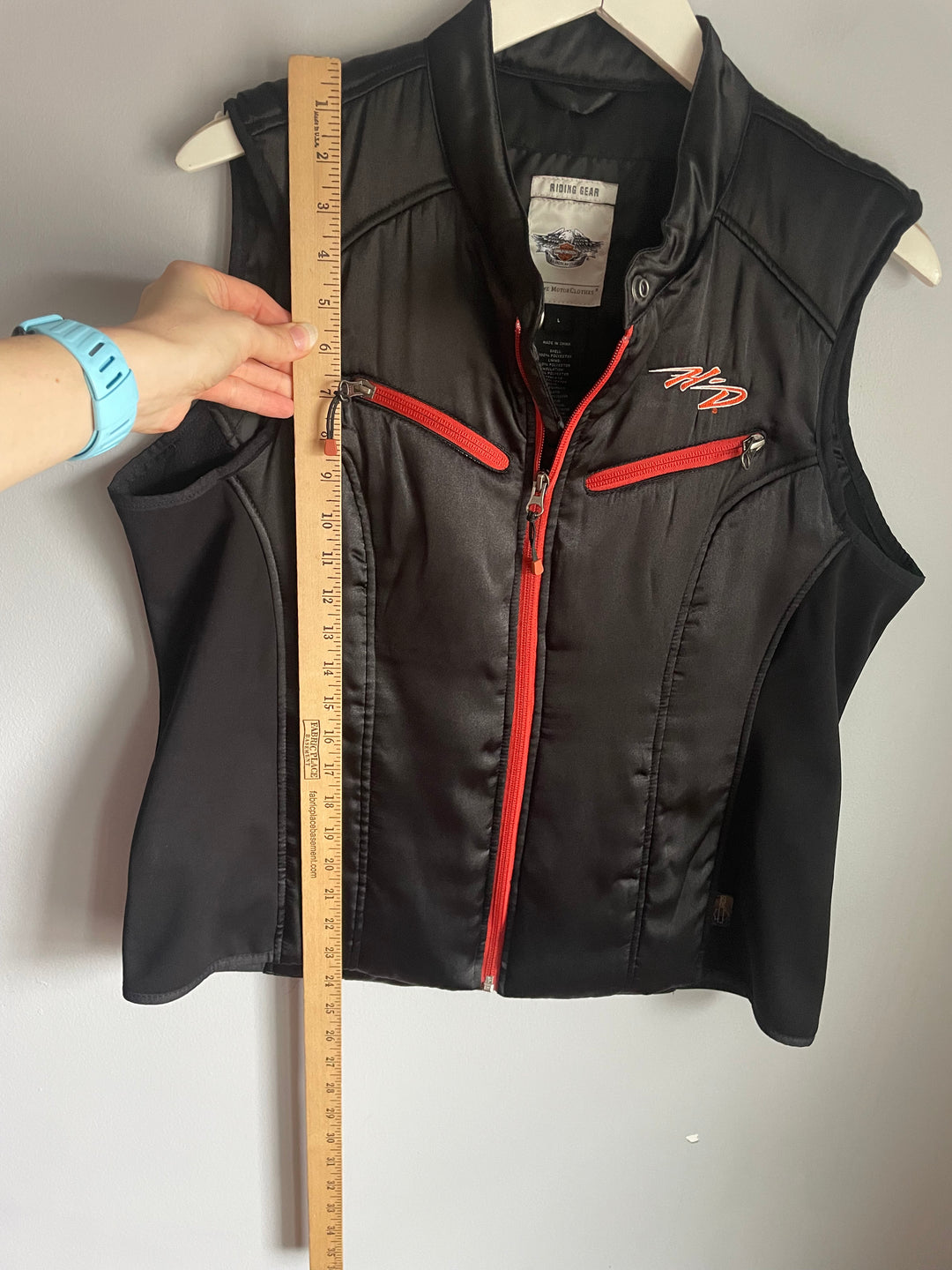 Harley Davidson Riding Gear Womens Insulated Thinsulate Vest Black Sz L