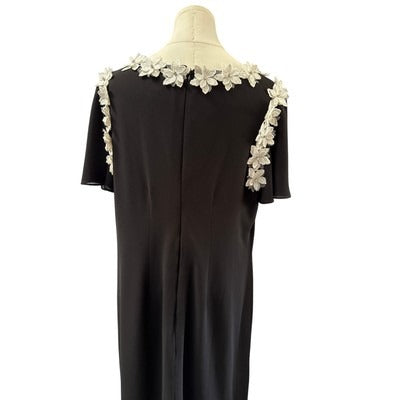 Women’s by Shani Black Back-pleated Dress Sz 16