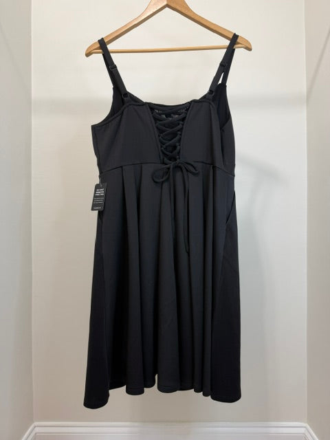 Torrid Mini Scuba Skater Dress Built In Shapewear Sz1/1X NWT