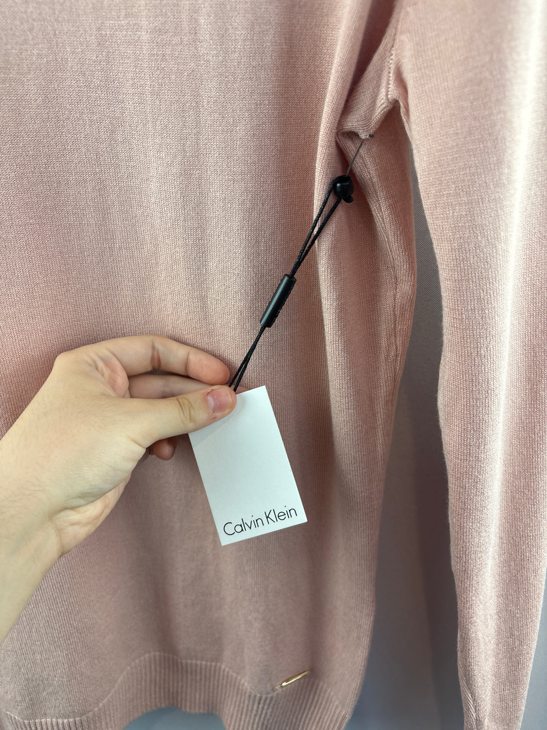 Women’s Calvin Klein Small Millennial Pink Turtleneck Sweater
