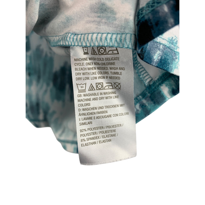 AnyBody Watercolor Print Sleeveless Tank & Cropped Pants Lounge Set S