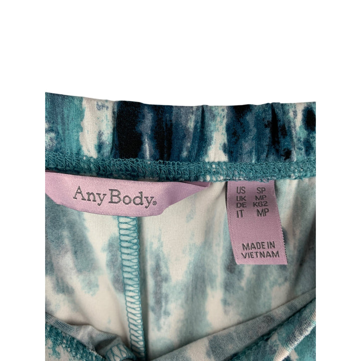 AnyBody Watercolor Print Sleeveless Tank & Cropped Pants Lounge Set S