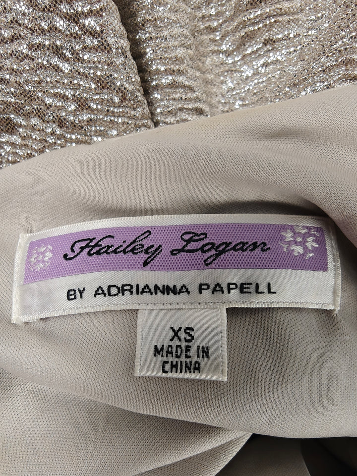 Women’s Hailey Logan Peplum Dress Gold XS