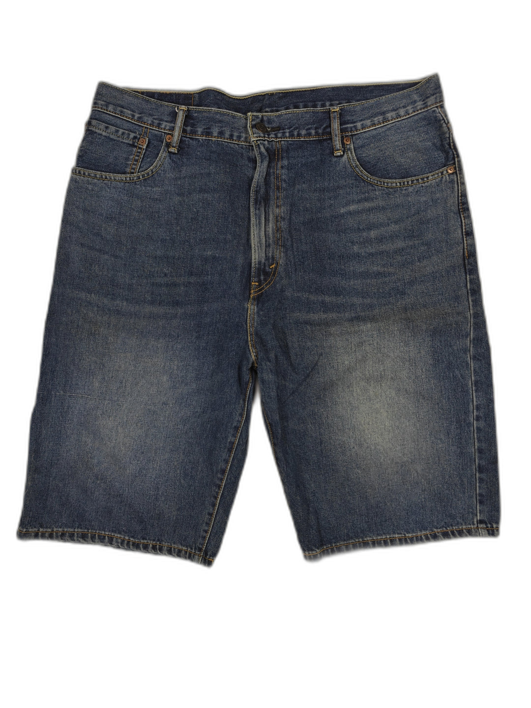 Mens Levis 569 Loose Straight Denim Shorts Blue Size 36