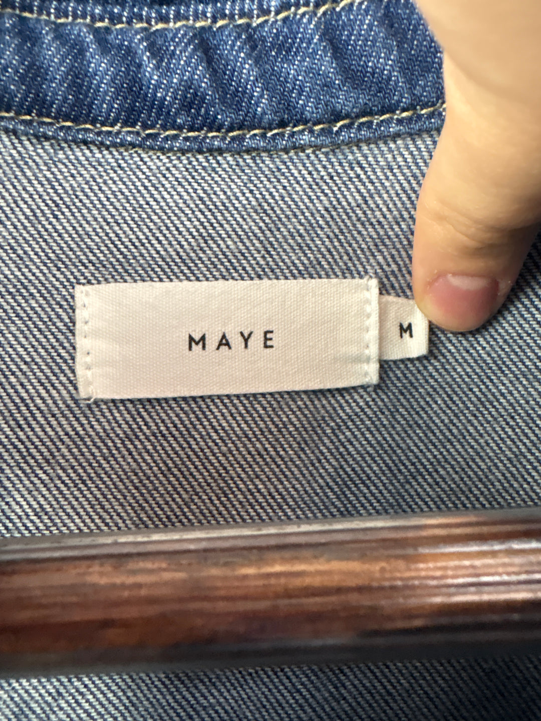 Women’s Maye Medium Dark Blue Denim Maxi Dress