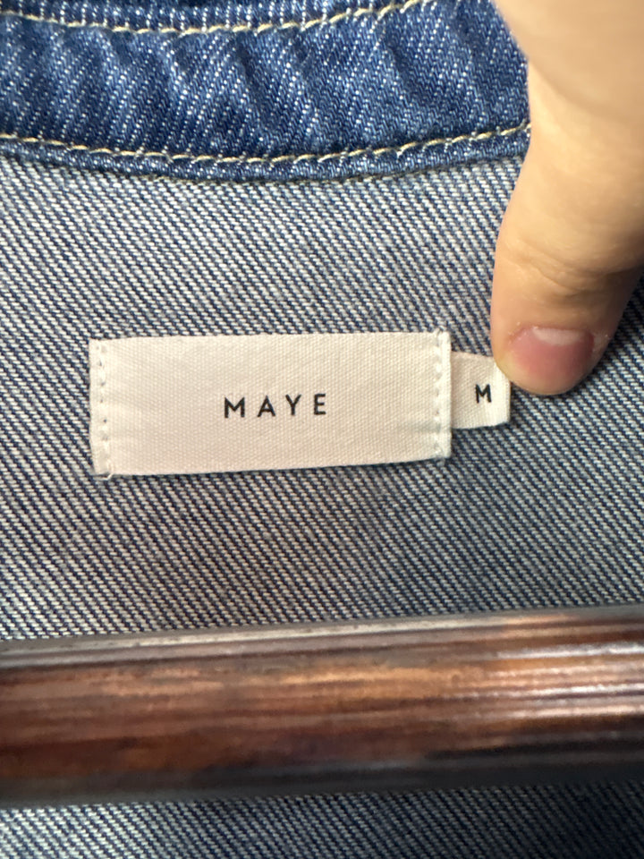 Women’s Maye Medium Dark Blue Denim Maxi Dress