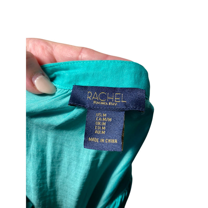 Rachel Roy Green Blouse Women's Size M