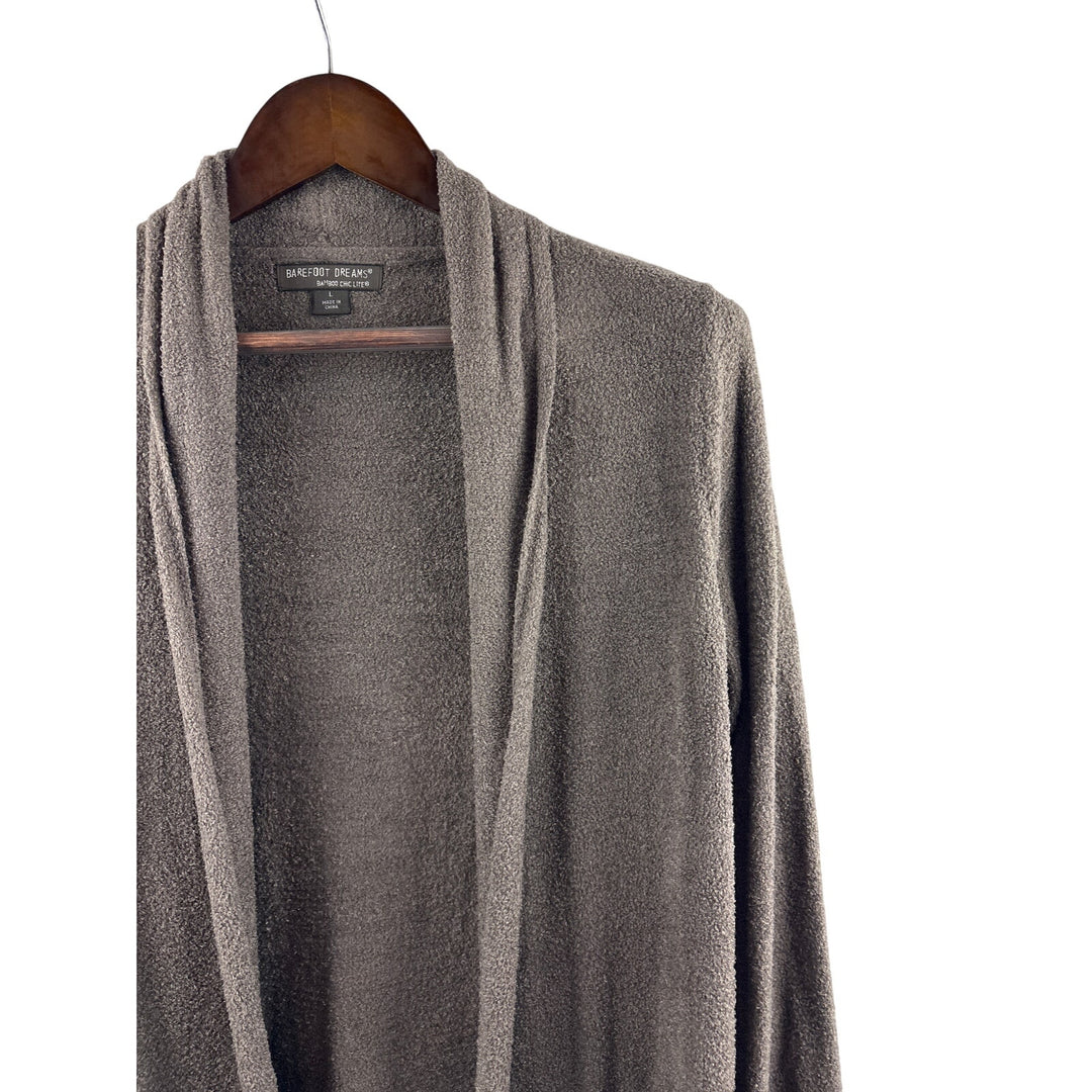 Women’s Barefoot Dreams XL Grayish Brown Plush Cardigan
