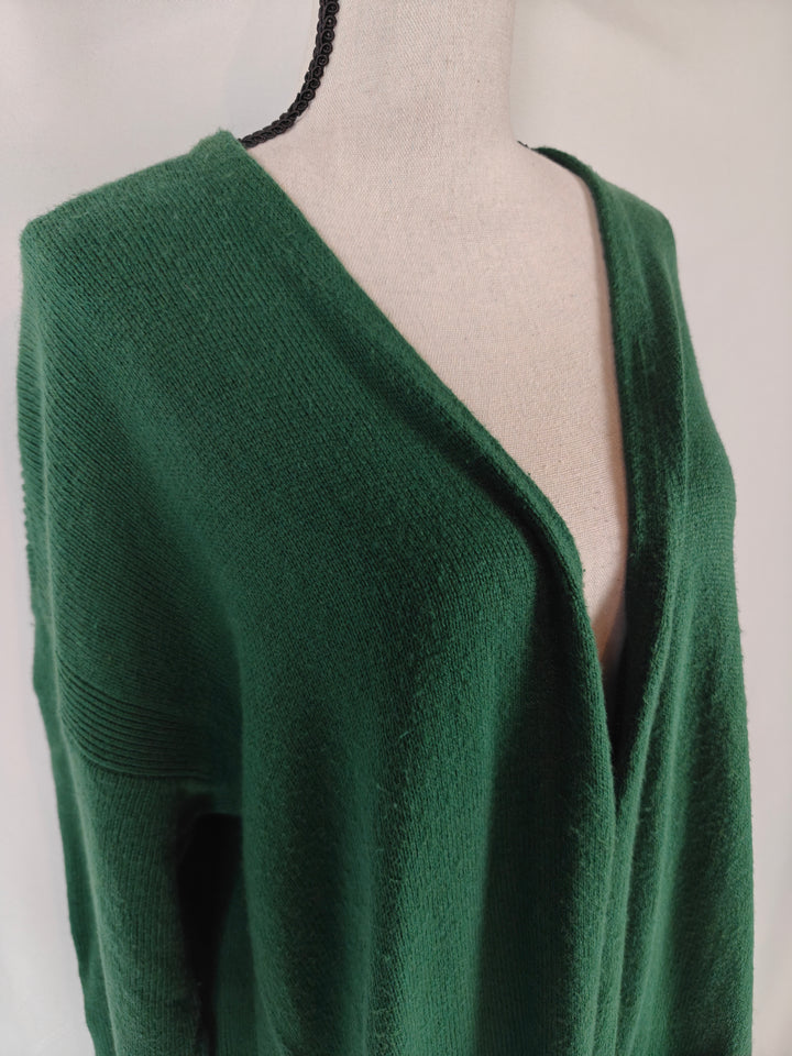 Women Ann Taylor Cardigan Green XL
