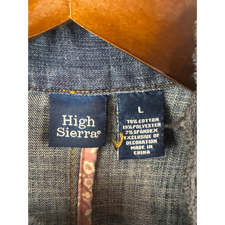 Women’s High Sierra Large Dark Wash Blue Jean Jacket