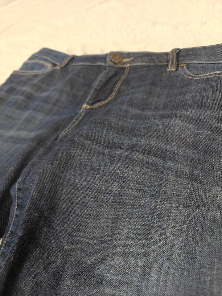 Womens KUT From The Kloth Farrah Baby Bootcut Jeans Dark Blue Size 12