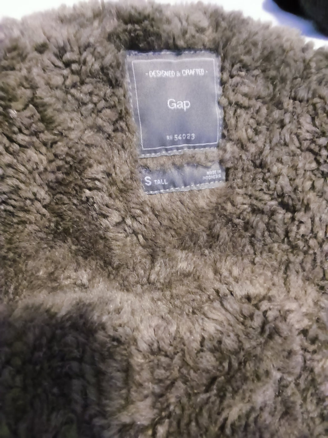 Gap Hooded Camouflage Military Utility Jacket With Cargo Pockets and Zip Front