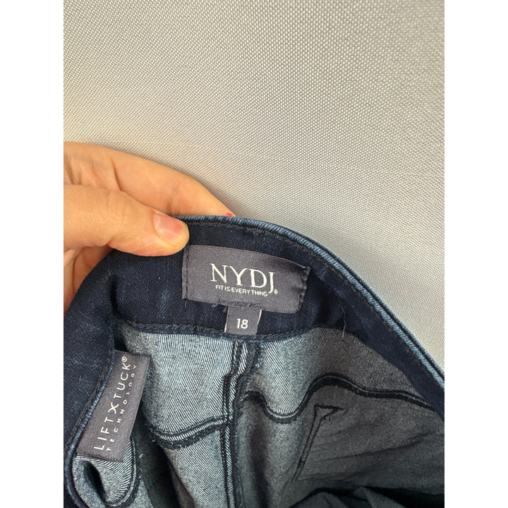 Women’s NYDJ Size 18 Dark Wash Blue Wide Leg Jeans