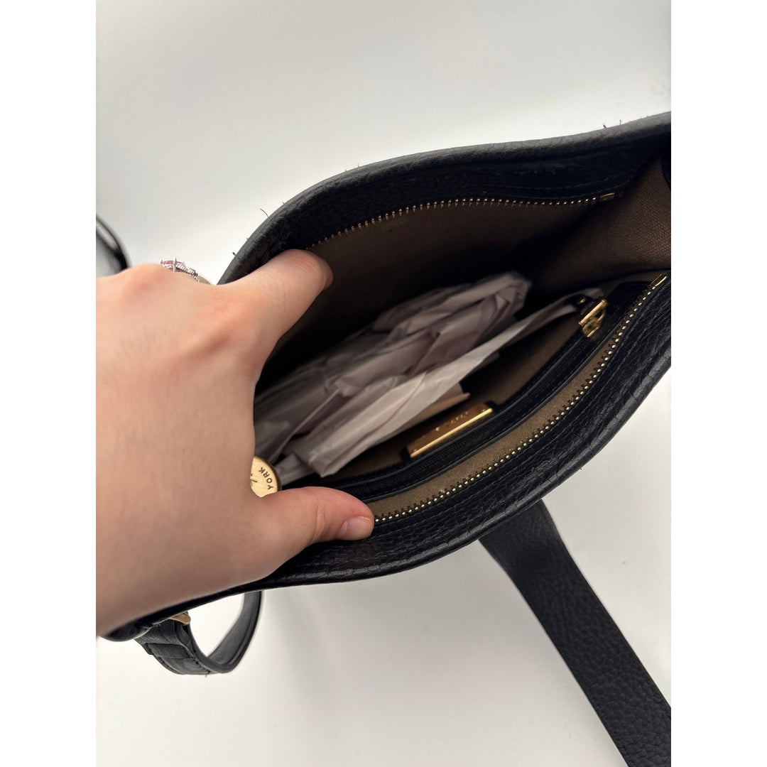 Women’s Gigi New York Black Leather Crossbody Purse