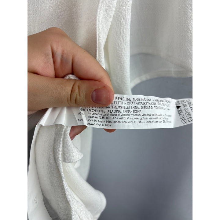 Women’s Stradivarius Large White Button Up Shirt