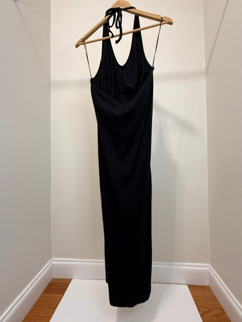 Old Navy Ribbed Halter Maxi Dress Black SzXL