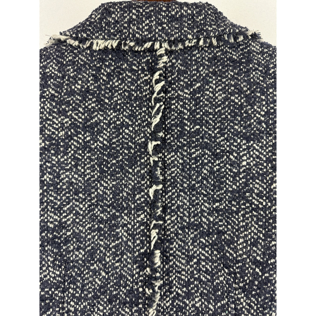 Women’s Jones Of New York Blue Gray Tweed Blazer Size 4