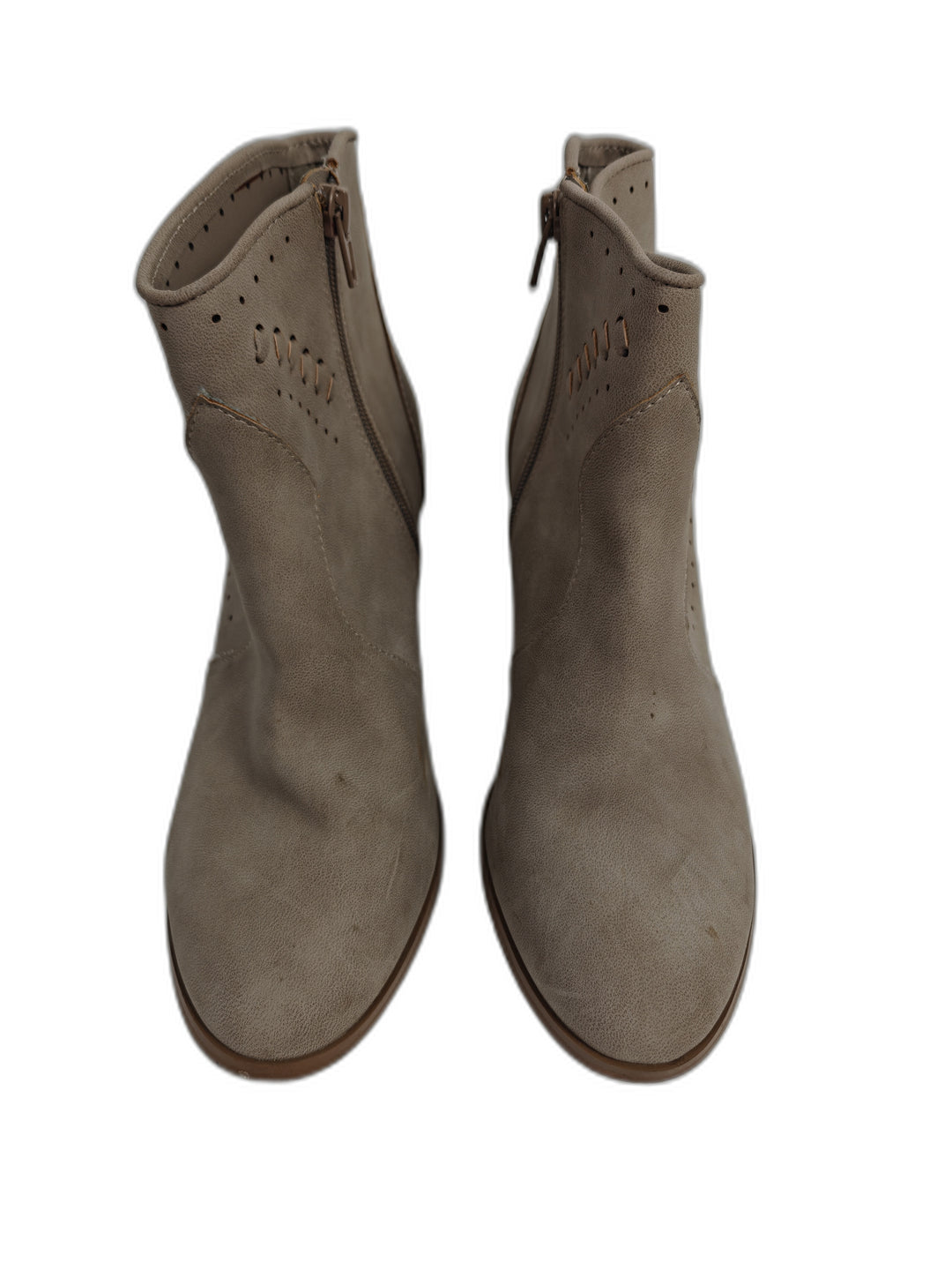 Womens Restricted Ankle Boots Taupe Size 9