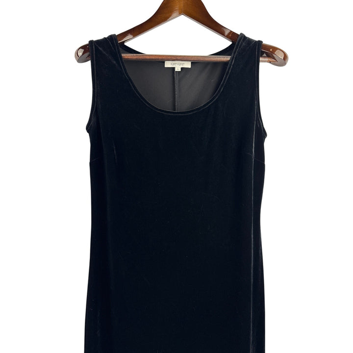 Women’s Karen Kane Large Black Velvet Sleeveless Maxi Dress