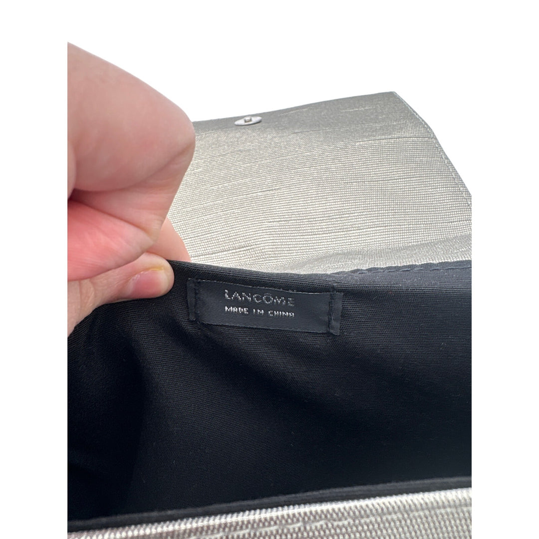 Women’s Lancôme Silver Mini Purse w/ Coin Purse & Mini Makeup Pouch