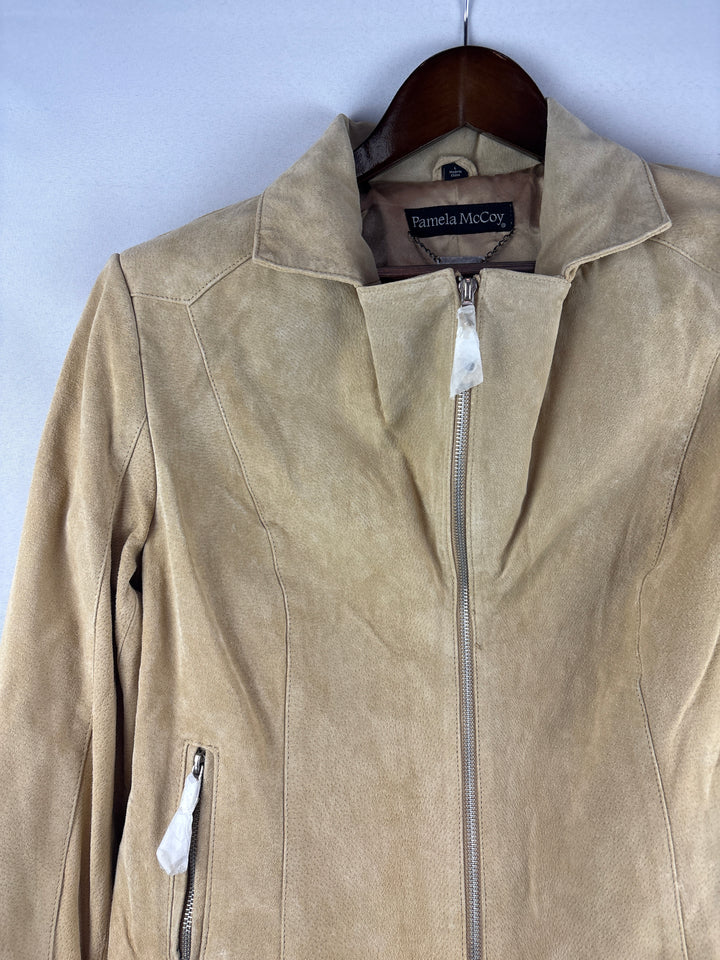 Women’s Pamela McCoy Large Tan Suede Jacket