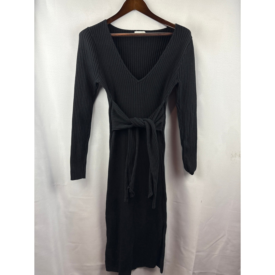Good American Black Long Sleeve Bodycon Dress Size 3 – Luqsee