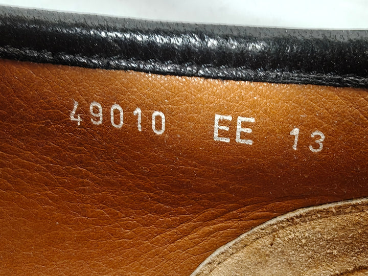 Mens Allen Edmonds Penny Loafers Black Leather Size 13