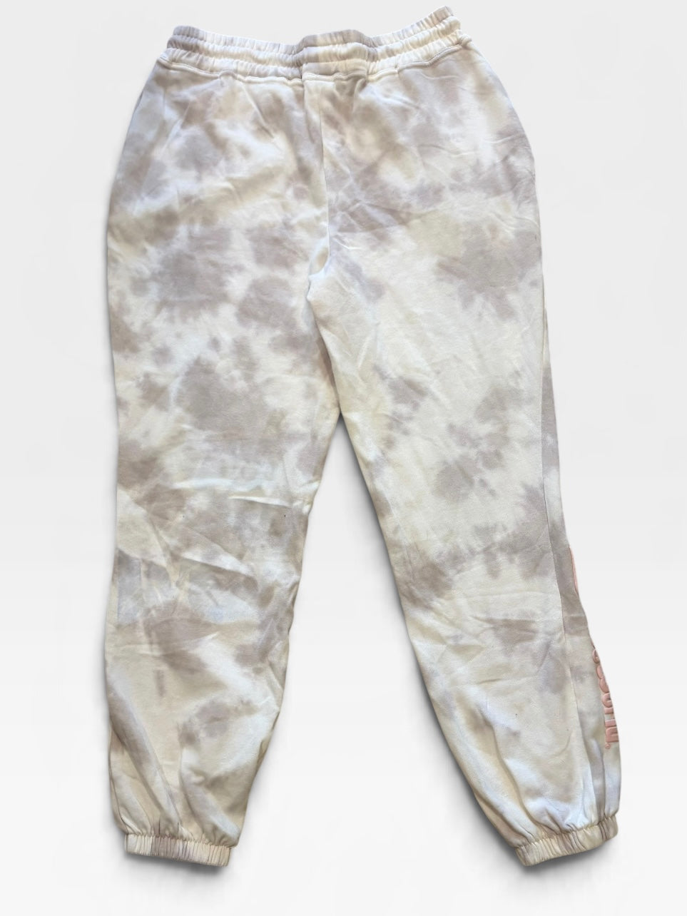 Disney Parks Walt Disney World Pastel Tie Dye Jogger Sweatpants Small Pink Logo