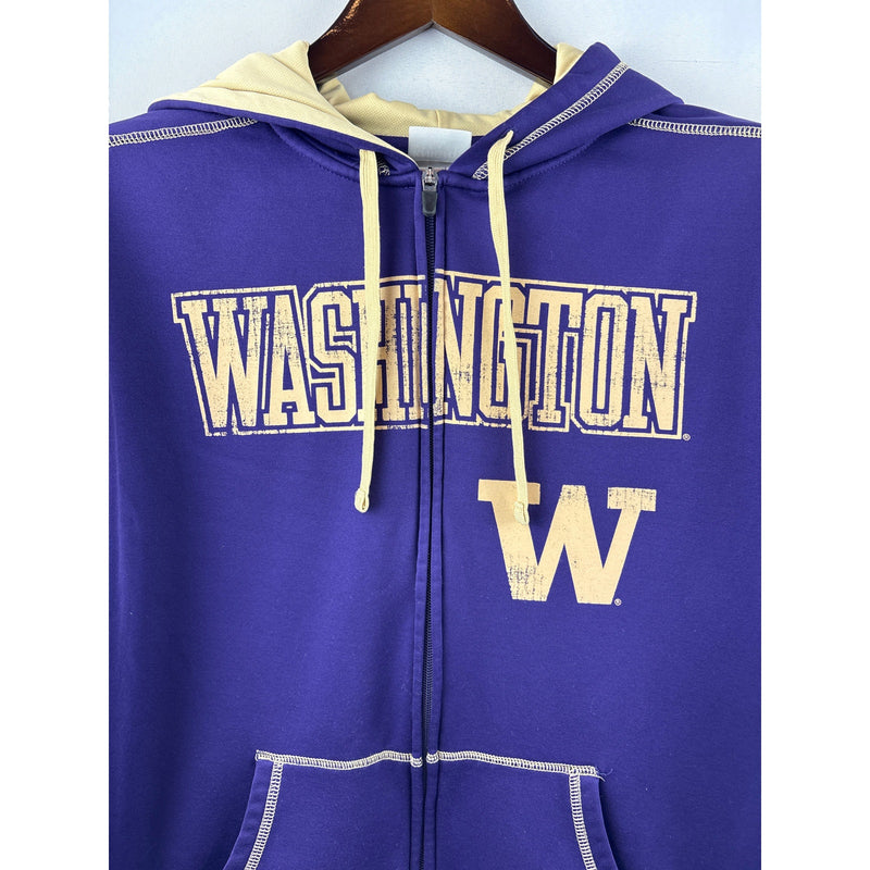 Men’s Knights Apparel Medium Purple Washington University Zip-Up Hoodie