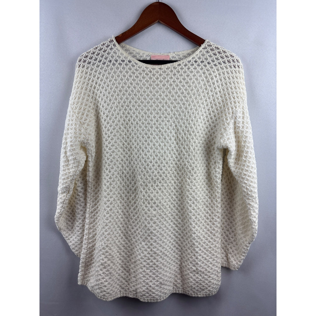 Jaclyn Smith Womens Small Cream Knit