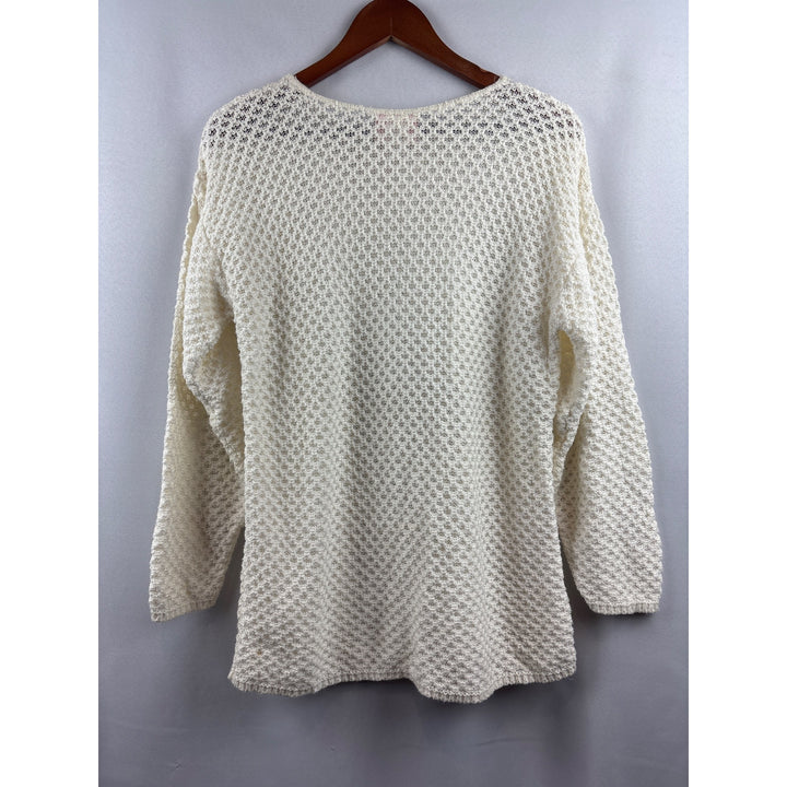 Jaclyn Smith Womens Small Cream Knit