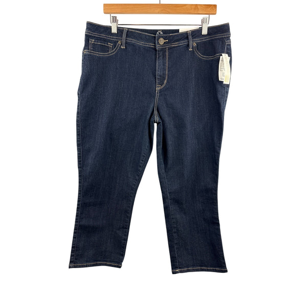 Women’s W62 Size 16 Dark Blue Capri Jeans