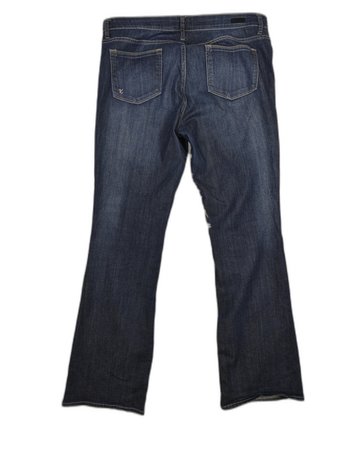 Womens KUT From The Kloth Farrah Baby Bootcut Jeans Dark Blue Size 12