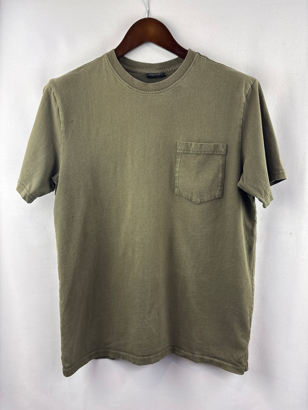 Men’s Filson Medium Army Green Short Sleeve Shirt