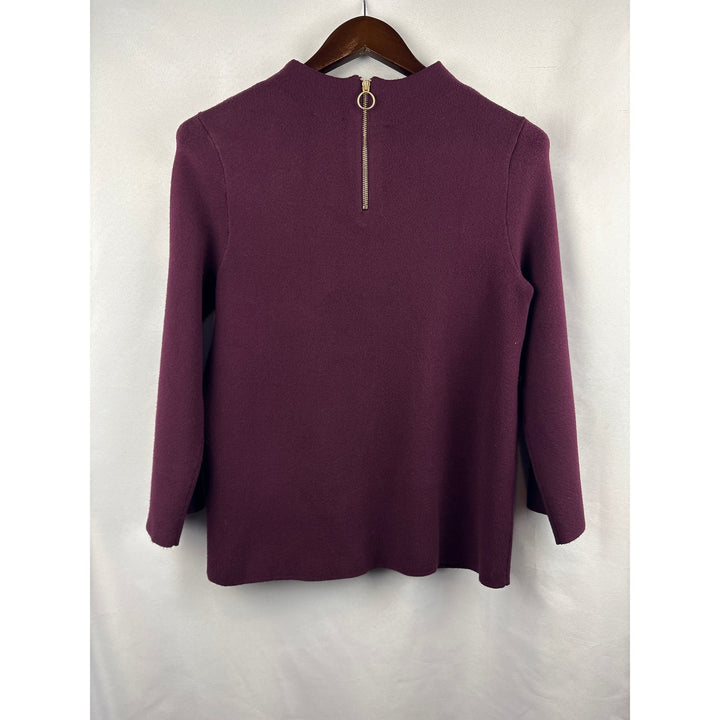 Women’s Chico’s Small Plum Mock Turtleneck Sweater