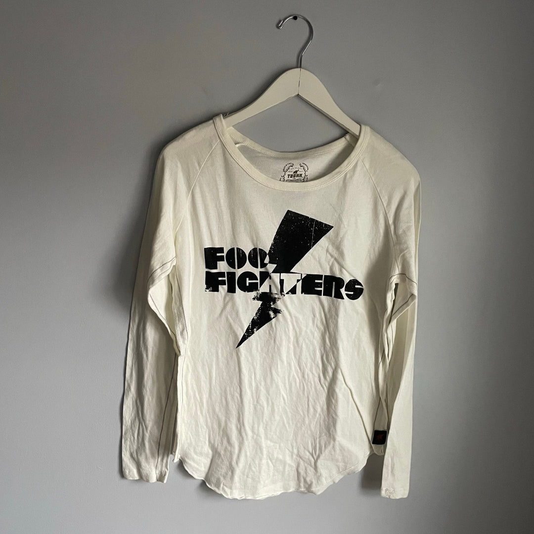 Cream off White Foo Fighters Long Sleeve Super Soft T-shirt size Small