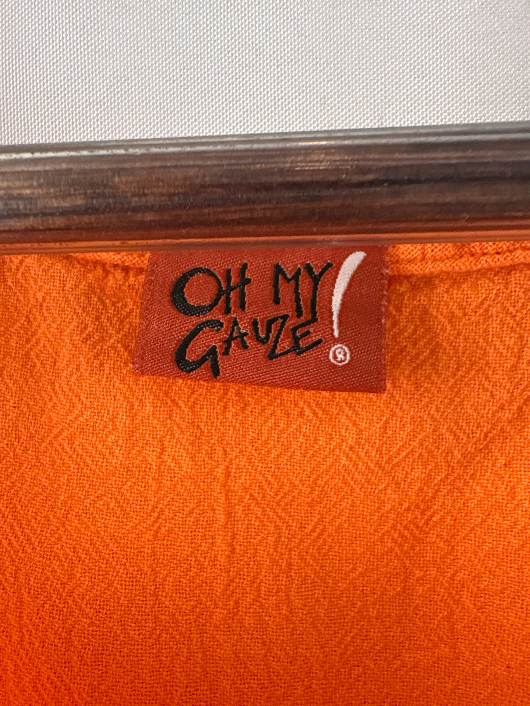 Women’s Oh My Gauze! XXL Bright Orange Sleeveless Blosue