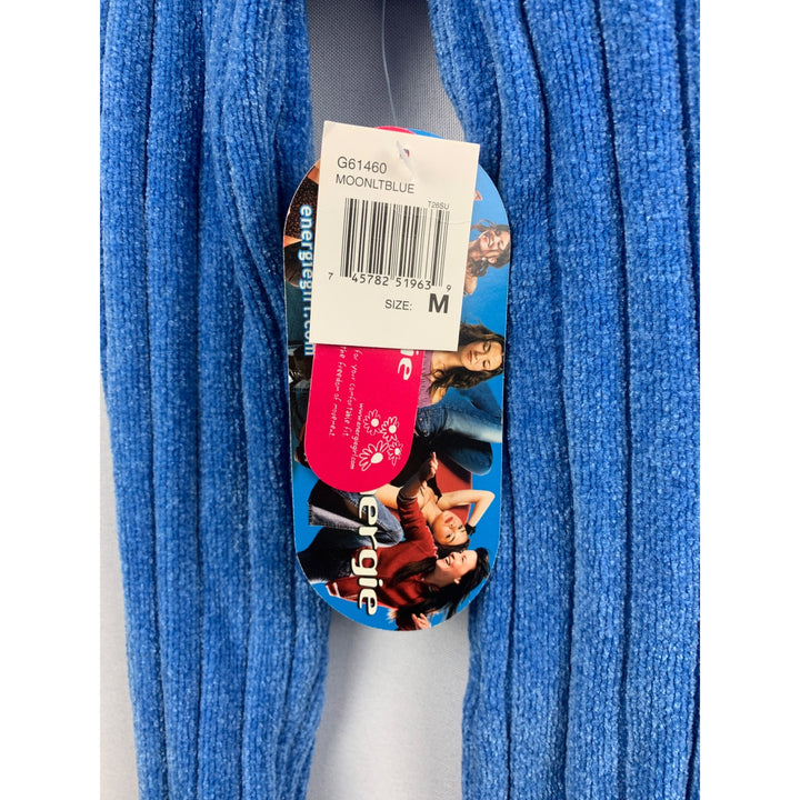 Energie Womens Ribbed Turtleneck Sweater Medium Acrylic Rayon Spandex Moonltblue