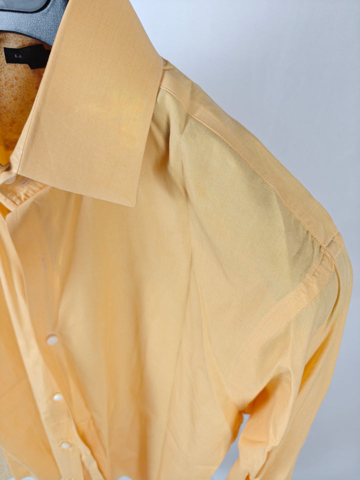 Men’s Banana Republic Dress Shirt Yellow XL 17-17.5